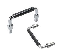 2x Manillas de Acero inoxidable 304 Armarios Manija Puerta Gabinete Tirón Tiradores Hogar Muebles de Cocina Hardware Perillas Mango plegable en forma de U Asas (100mm)