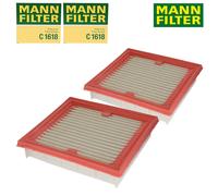 2X Mann-Filter C 1618 Filtro de Aire Motor Para Nissan Micra II Note Cubo