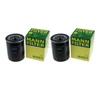 2X MANN-FILTER Filtro de Aceite para Ford Ka RU8 1.2 Proton Wira Gen-2 CM 1.6
