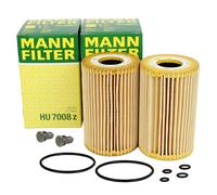 2x Mann Filtro Aceite HU7008Z + Tapón Drenaje Cambio para Audi VW Golf Skoda Tdi