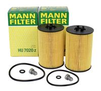MANN-FILTER Filtro de aceite VOLKSWAGEN GOLF, SEAT LEON, SEAT ALHAMBRA, AUDI A3, AUDI A4 (HU 7020 z)