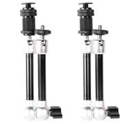 2X Mano Extraña del Brazo Mágico de 11 Pulgadas para El Monitor LCD del Equipo de DSLR con Luz LED
