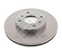 2x MAPCO Disco de freno Delantero Ø280mm Altura: 49,2mm Espesor: 22mm Corona de Agujeros - Ø: 114,3mm ventilado 45515