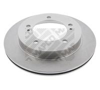 2x MAPCO Disco de freno Delantero Ø287mm Espesor: 17mm Corona de Agujeros - Ø: 140mm ventilado 15592