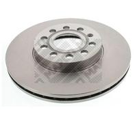 2x MAPCO Disco de freno Delantero Ø288mm Altura: 49,9mm Espesor: 25mm Corona de Agujeros - Ø: 112mm ventilado 25830 Compatible con VW Golf VII Hatchback 5G1, BQ1, BE1, BE2 GOLF VI 5K1 T-Roc A11, D11