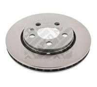 2x MAPCO Disco de freno Trasero Ø256mm Espesor: 22mm Corona de Agujeros - Ø: 100mm ventilado 15870