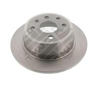 2x MAPCO Disco de freno Trasero Ø260mm Espesor: 10mm Corona de Agujeros - Ø: 100mm macizo 15849