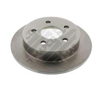 2x MAPCO Disco de freno Trasero Ø278mm Espesor: 11mm Corona de Agujeros - Ø: 117,8mm macizo 15857