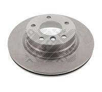 2x MAPCO Disco de freno Trasero Ø300mm Espesor: 20mm Corona de Agujeros - Ø: 120mm ventilación interna 25851