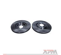 2x Maxgear 19-0681 Disco de Freno Delantero para VW Golf I 17 Seat Ibiza II 6K1