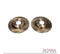 2X MAXGEAR 19-0697 Disco De Freno Delante Para Peugeot 106 1S Citroën Saxo S3