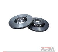 2x Disco de freno Eje delantero ventilado 19-1007 MAXGEAR para AUDI COUPE B3
