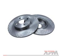 Lote de 2 Disco de freno MAXGEAR 19-1057 para OE 16 114 298 80 - 16 063 757 80