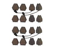 2x Maxgear 19-1121 Juego Pastillas de Freno de Disco Delant. para VW Passat 3B3