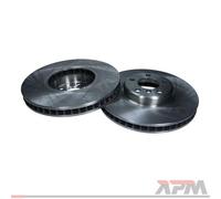 2x Disco de freno Eje delantero macizo 19-1273 MAXGEAR para VW