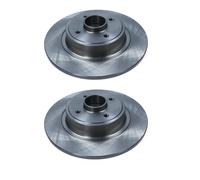 2x Maxgear 19-1278 Disco De Freno Trasero Sólido Renault Megane I