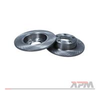 2x Disco de freno Eje trasero macizo 19-1801 MAXGEAR para AUDI A6 C5 A6 C5 Avant