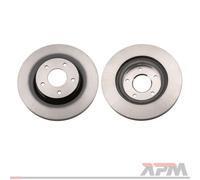 MAXGEAR 2X Disco De Freno Trasero Ø290Mm Ventilado Para Renault Trucks Mascott