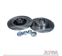 MAXGEAR 2x Disco Freno Trasero Ø274 MM Completo para Renault Gran Scénic II JM0