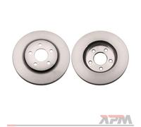 MaXgear Disco de freno 19-2431 delantero ventilado Ø345 para Audi Q5 - Juego 2 (OE 8K0 615 301 B/E)