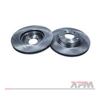 Lote de 2 Disco de freno MAXGEAR 19-3542 para OE B45G-33-251A