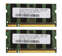 2X Memoria RAM DDR2 de 2GB 667Mhz PC2 5300 Laptop Ram Memoria 1.8V 200PIN SODIMM para