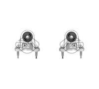 2X Metalcaucho Soporte Eje Derecho Para Citroën BX XB-_ VD-_