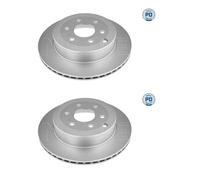 2x Meyle 015 523 0047/PD Disco De Freno Trasero Para Mercedes-Benz 470