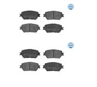 2x Meyle 025 239 2817 Juego Pastillas de Freno Disco Delant. para Toyota Camry