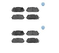 2x Meyle 025 258 6117 Juego Pastillas de Freno de Disco Delant. para Audi A4 VW