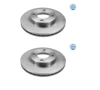 2X Meyle 115 521 1003 Disco De Freno Delante Para Audi 80 8C2 100 443 444 90