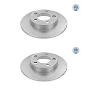 2x Meyle 115 523 0037/PD Disco De Freno Trasero Para VW Golf IV Skoda Seat Audi