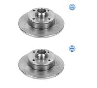 2x Meyle 115 523 1005 Disco Freno Trasero para VW Golf III 1H1 Seat Ibiza II 6K1
