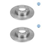2X Meyle 115 523 1042 Disco De Freno Trasero Para VW Polo 6N1 Seat Ibiza II 6K1