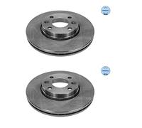 2X Meyle 16-15 521 0027 Disco De Freno Delante Para Mercedes-Benz Renault Dacia