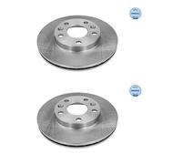 2x Meyle 16-15 521 0028 Disco de Freno Delantero para Renault Mégane IV Dacia