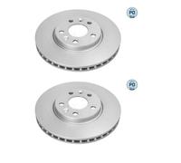 2x Meyle 16-15 521 0045 / Pd Disco de Freno Delantero para Mercedes-Benz Renault