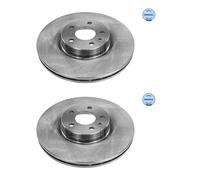 2x Meyle 215 521 0006 Disco de Freno Delantero 284MM para Opel Fiat Lancia
