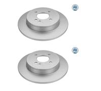 2x Meyle 28-15 523 0009 / Pd Disco Freno para Kia Rio III Ub Hyundai Accent IV