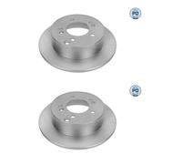 2x Meyle 28-15 523 0011 / Pd Disco Freno Trasero para Kia Carens III Un