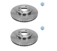 2x Meyle 29-15 521 0010 Disco De Freno Delantero Para Chevrolet Aveo T300