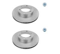 2x Meyle 30-15 521 0121/PD Disco De Freno Delantero Para Toyota Hilux VIII