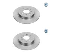 2x Meyle 31-15 523 0059 / Pd Disco Freno Trasero 294MM para Honda Jazz III