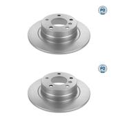 2x Meyle 315 523 0053/PD Disco De Freno Trasero Para BMW E90 E91 E87 E81
