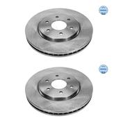 2x Meyle 36-15 521 0033 Disco de Freno Delantero para Nissan Pathfinder III