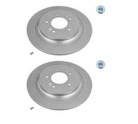 2x Meyle 37-15 523 0042/PD Disco De Freno Trasero Para Hyundai Nexo