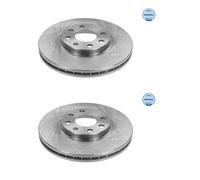 2x Meyle 615 521 6016 Disco de Freno Delantero para Opel Corsa C Meriva Combo