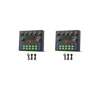 2X Mezclador de Audio V8S con Cambiador de Voz, Mezclador de Podcast, Tarjeta de Sonido para Juegos de Teléfono Karaoke Studio Transmisión en Vivo