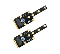 2X Mini PCI-e A M.2 M Key Adapter PCIExpress NVME SSD Converter Riser Board Tarjeta de ExpansióN para 2230 2242 2260 2280