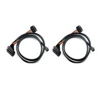2X Mini SAS HD de 12G Incorporado A U.2 / SFF-8643 SFF-8639 Cable 0.5M Con Fuente Alimentación SATA 15 , Adecuado para SSD